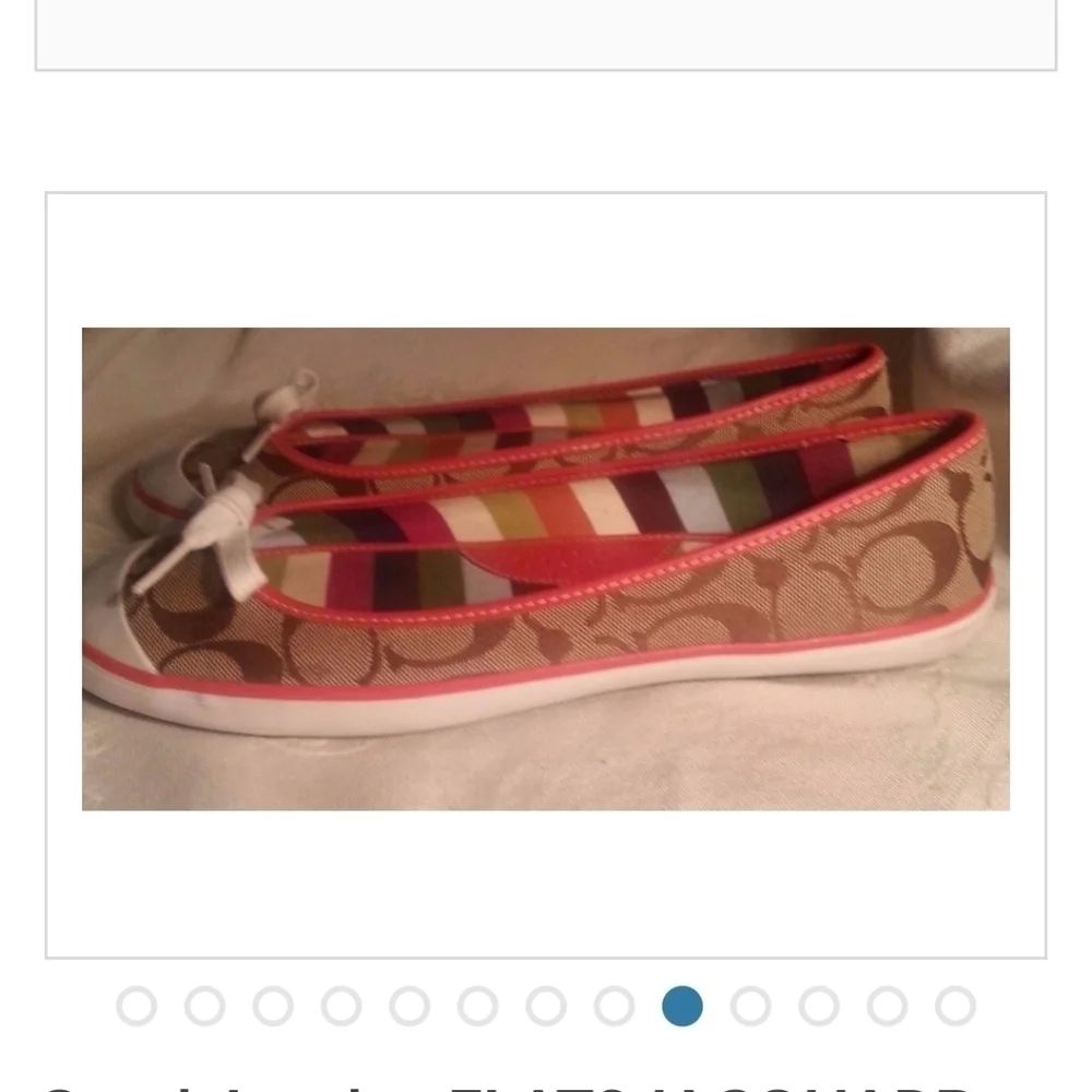 Authentic COACH LANDON FLAT SHOES SIZE 8.5